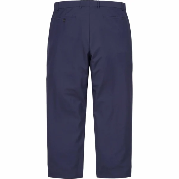 Supreme Pleated Trouser - Navy (front)