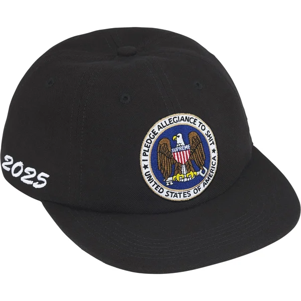Supreme Pledge Allegiance 6-Panel - Black (front)