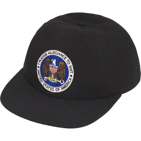 Supreme Pledge Allegiance 6-Panel - Black (front)