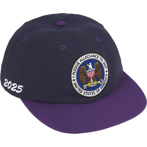 Supreme Pledge Allegiance 6-Panel - Navy (front)