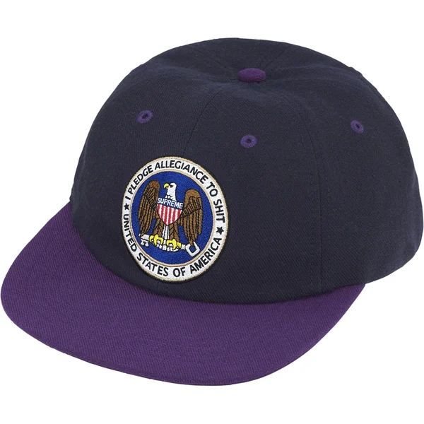 Supreme Pledge Allegiance 6-Panel - Navy (front)