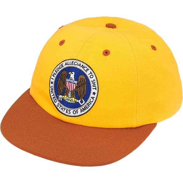 Supreme Pledge Allegiance 6-Panel - Yellow (front)