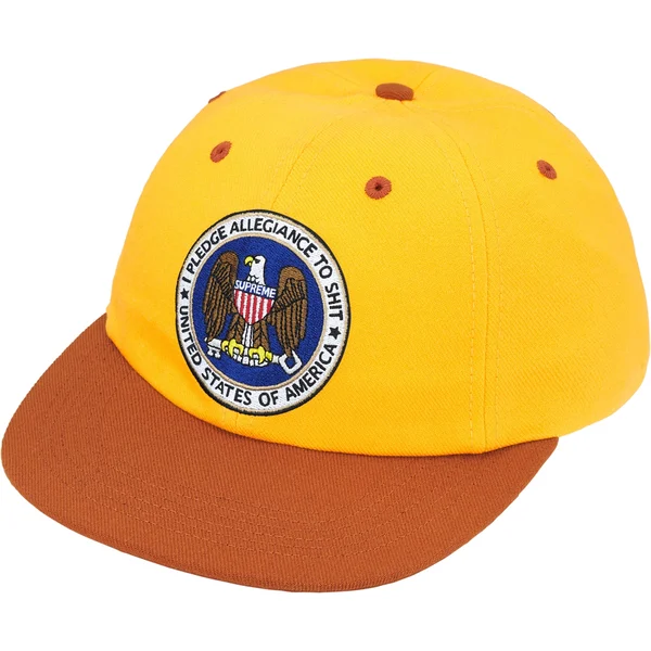 Supreme Pledge Allegiance 6-Panel - Yellow (front)