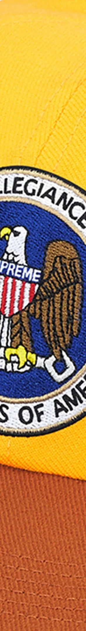Supreme Pledge Allegiance 6-Panel - Yellow (front)