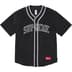 Supreme Polartec Baseball Jersey - Black (front)
