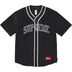 Supreme Polartec Baseball Jersey - Black (front)