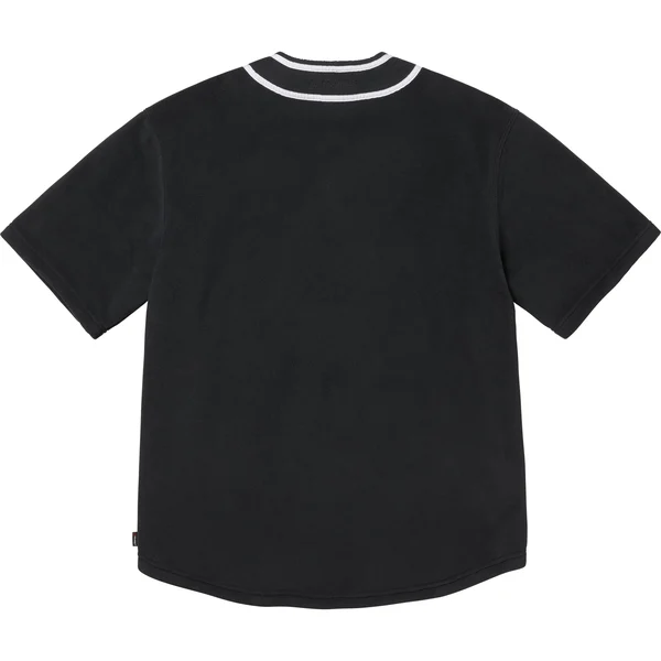 Supreme Polartec Baseball Jersey - Black (front)