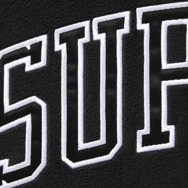Supreme Polartec Baseball Jersey - Black (front)