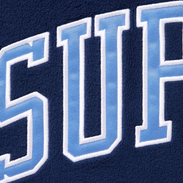 Supreme Polartec Baseball Jersey - Navy (front)