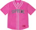 Supreme Polartec Baseball Jersey - Pink (front)