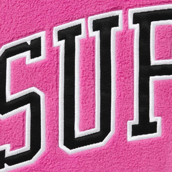 Supreme Polartec Baseball Jersey - Pink (front)