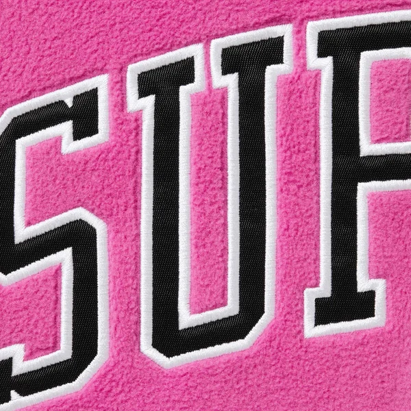 Supreme Polartec Baseball Jersey - Pink (front)