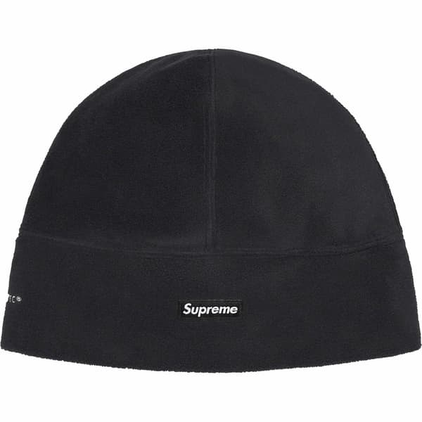 Supreme Polartec Beanie - Black (front)