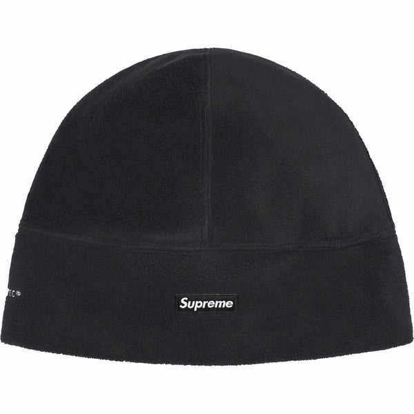 Supreme Polartec Beanie - Black (front)