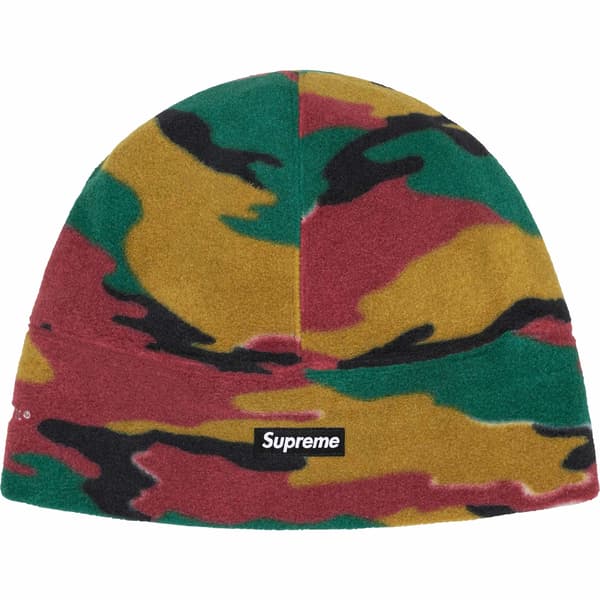 Supreme Polartec Beanie - Camo (front)