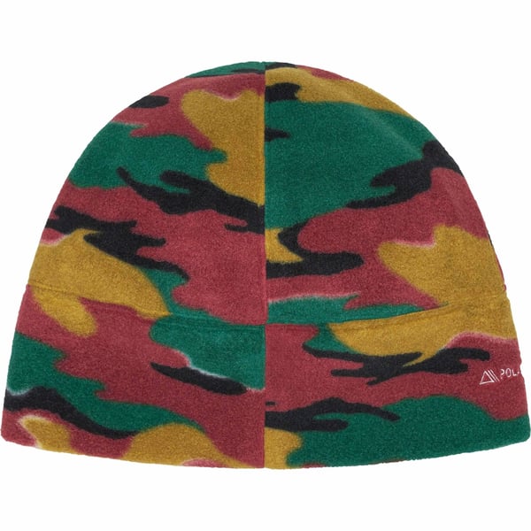 Supreme Polartec Beanie - Camo (front)