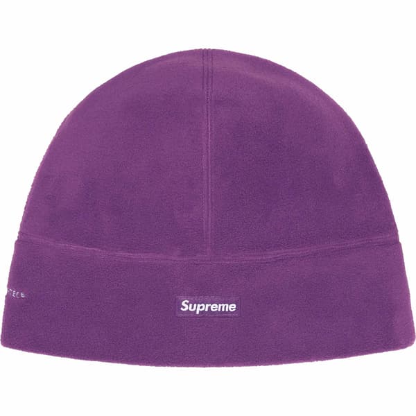 Supreme Polartec Beanie - Dark Purple (front)