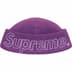 Supreme Polartec Beanie - Dark Purple (front)