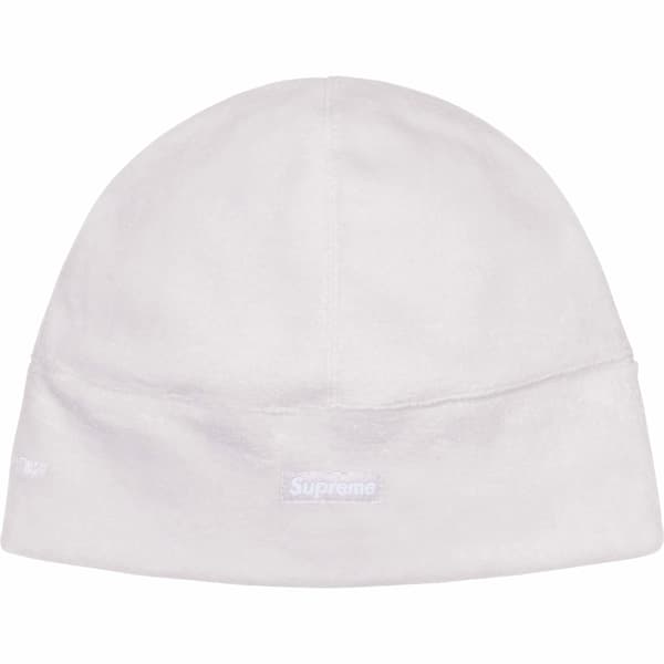 Supreme Polartec Beanie - Light Grey (front)