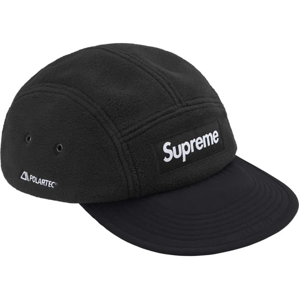 Supreme Polartec Earflap Camp Cap - Black (front)