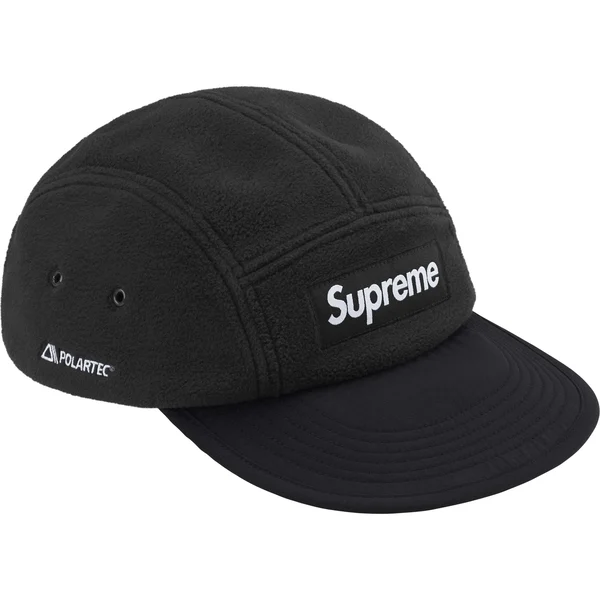 Supreme Polartec Earflap Camp Cap - Black (front)