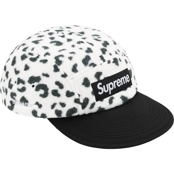 Supreme Polartec Earflap Camp Cap - Leopard (front)