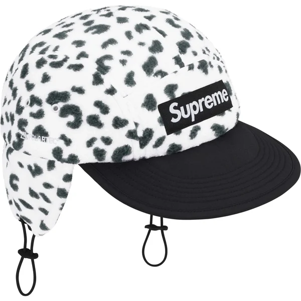 Supreme Polartec Earflap Camp Cap - Leopard (front)