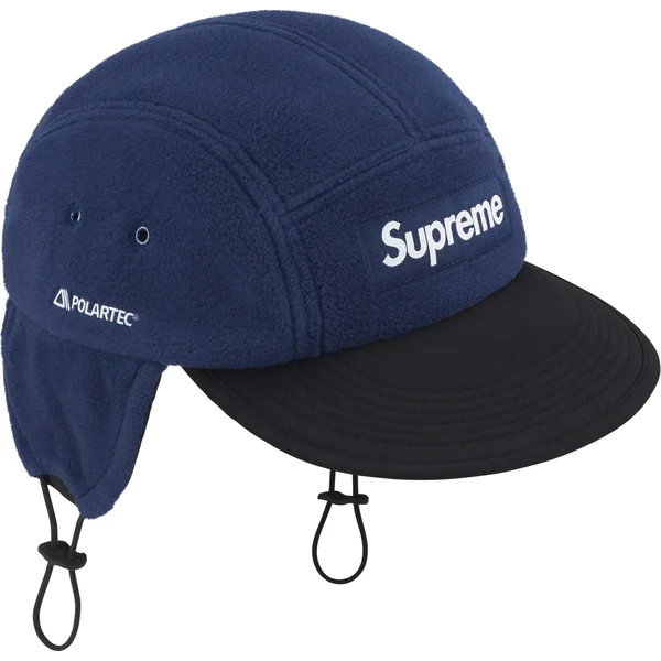 Supreme Polartec Earflap Camp Cap - Navy (front)