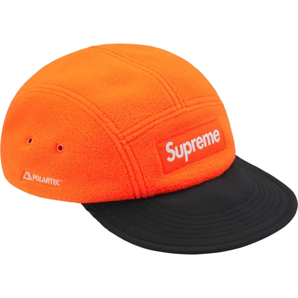 Supreme Polartec Earflap Camp Cap - Orange (front)
