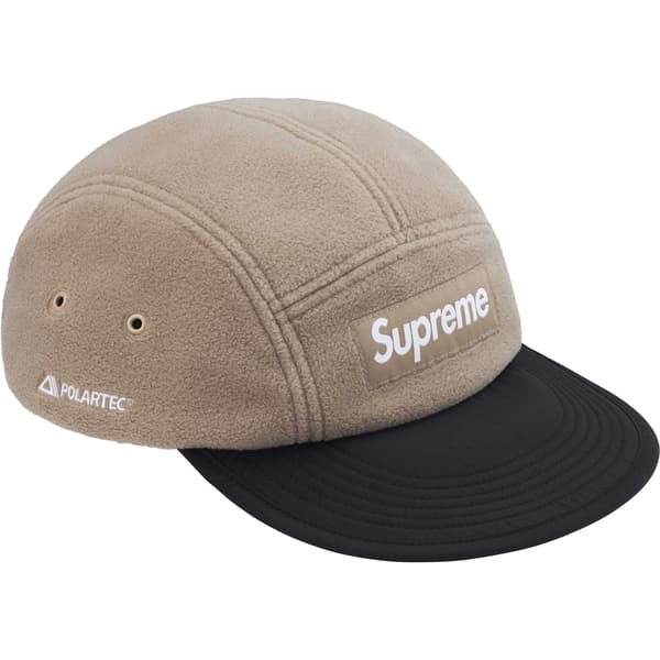 Supreme Polartec Earflap Camp Cap - Taupe (front)