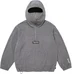 Supreme Polartec Face Mask Half Zip Hooded Sweatshirt - Grey (front)