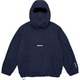Supreme Polartec Face Mask Half Zip Hooded Sweatshirt Navy