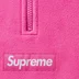Supreme Polartec Face Mask Half Zip Hooded Sweatshirt - Pink (front)
