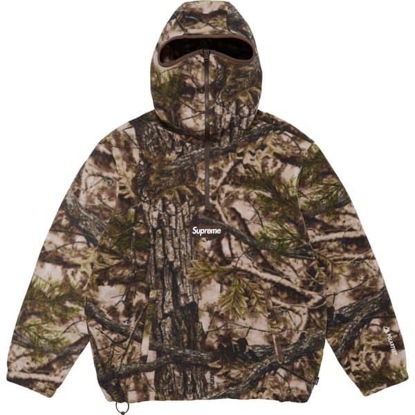 Supreme Polartec Face Mask Half Zip Hooded Sweatshirt - TrueTimber® Koda Camo (front)