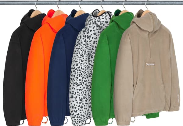 Supreme Polartec Facemask Half Zip Hooded Sweatshirt - Product Image