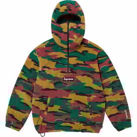Supreme Polartec Facemask Half Zip Hooded Sweatshirt Camo