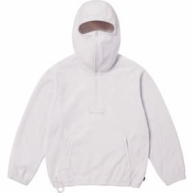 Supreme Polartec Facemask Half Zip Hooded Sweatshirt Light Grey