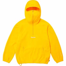 Supreme Polartec Facemask Half Zip Hooded Sweatshirt Yellow