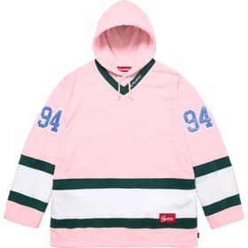 Supreme Polartec Hooded Hockey Jersey Light Pink