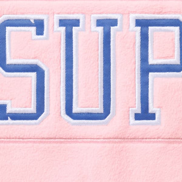 Supreme Polartec Hooded Hockey Jersey - Light Pink (front)