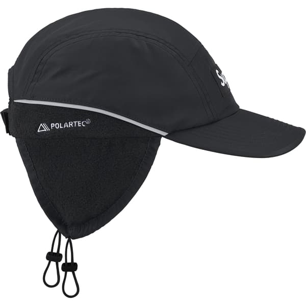 Supreme Polartec Lined Packable Earflap Camp Cap - Black (front)