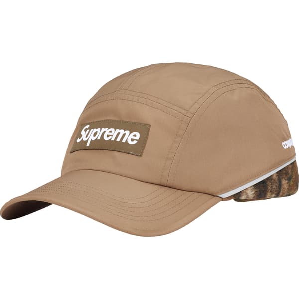 Supreme Polartec Lined Packable Earflap Camp Cap - Khaki (front)