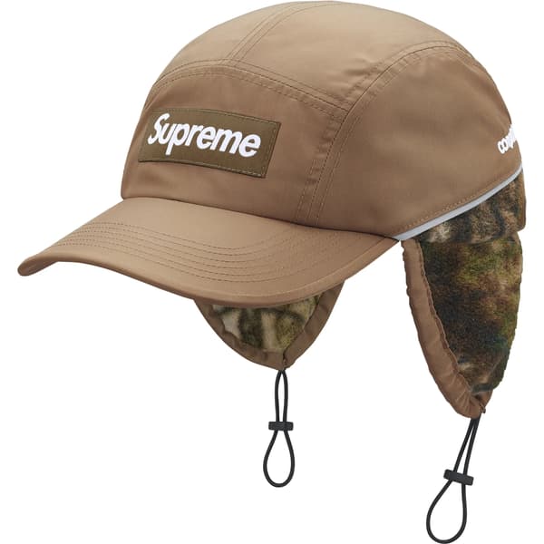Supreme Polartec Lined Packable Earflap Camp Cap - Khaki (front)