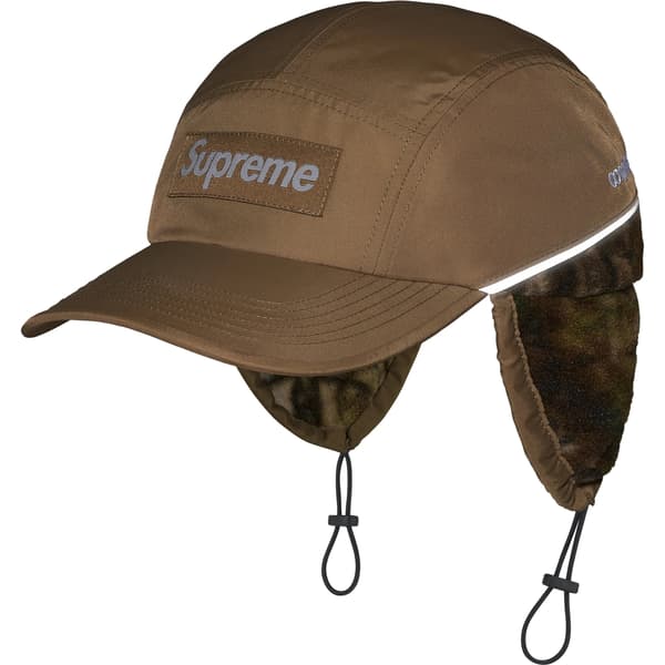 Supreme Polartec Lined Packable Earflap Camp Cap - Khaki (front)