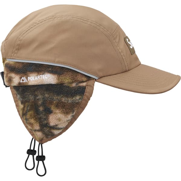 Supreme Polartec Lined Packable Earflap Camp Cap - Khaki (front)
