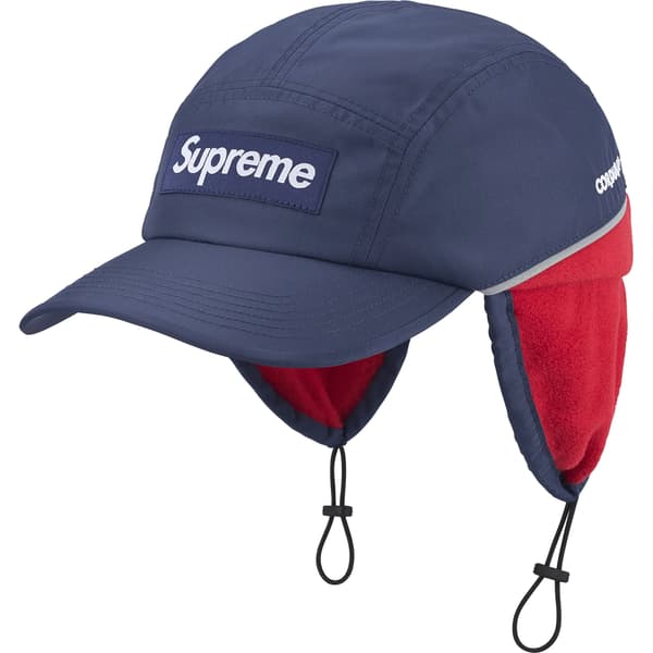 Supreme Polartec Lined Packable Earflap Camp Cap - Navy (front)