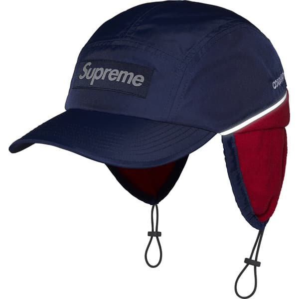 Supreme Polartec Lined Packable Earflap Camp Cap - Navy (front)