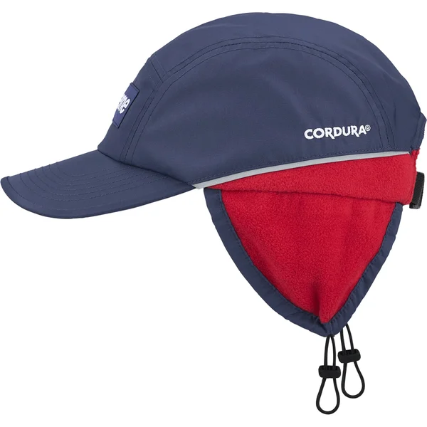 Supreme Polartec Lined Packable Earflap Camp Cap - Navy (front)