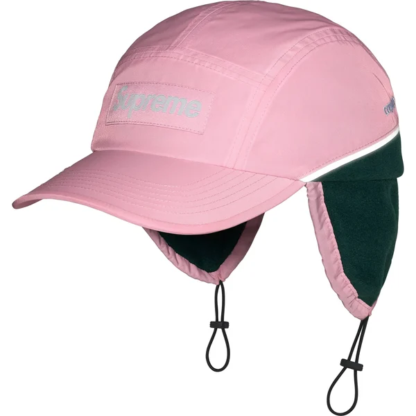 Supreme Polartec Lined Packable Earflap Camp Cap - Pink (front)
