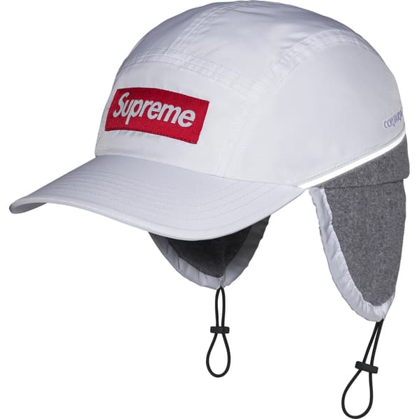 Supreme Polartec Lined Packable Earflap Camp Cap - White (front)